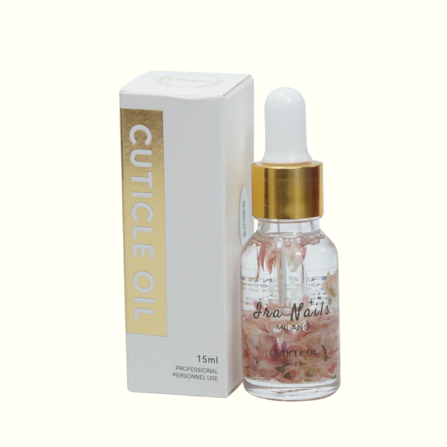Olio Cuticole Professionale ๐ธ๐๐๐ค๐ฎ๐ซ๐๐ธ 15ml โ Idratante con Petali Naturali | Ira Nails MILANOยฎ