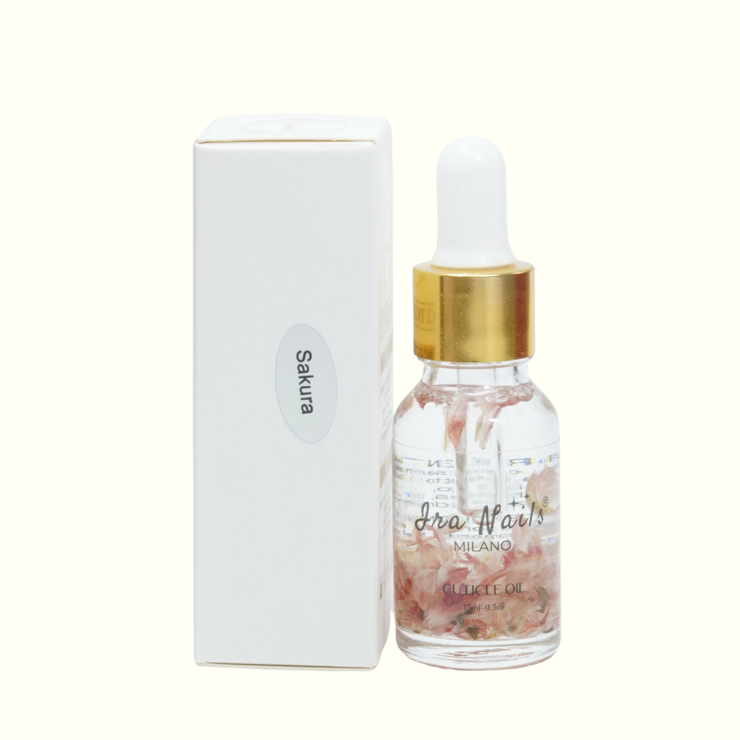 Olio Cuticole Professionale ๐ธ๐๐๐ค๐ฎ๐ซ๐๐ธ 15ml โ Idratante con Petali Naturali | Ira Nails MILANOยฎ