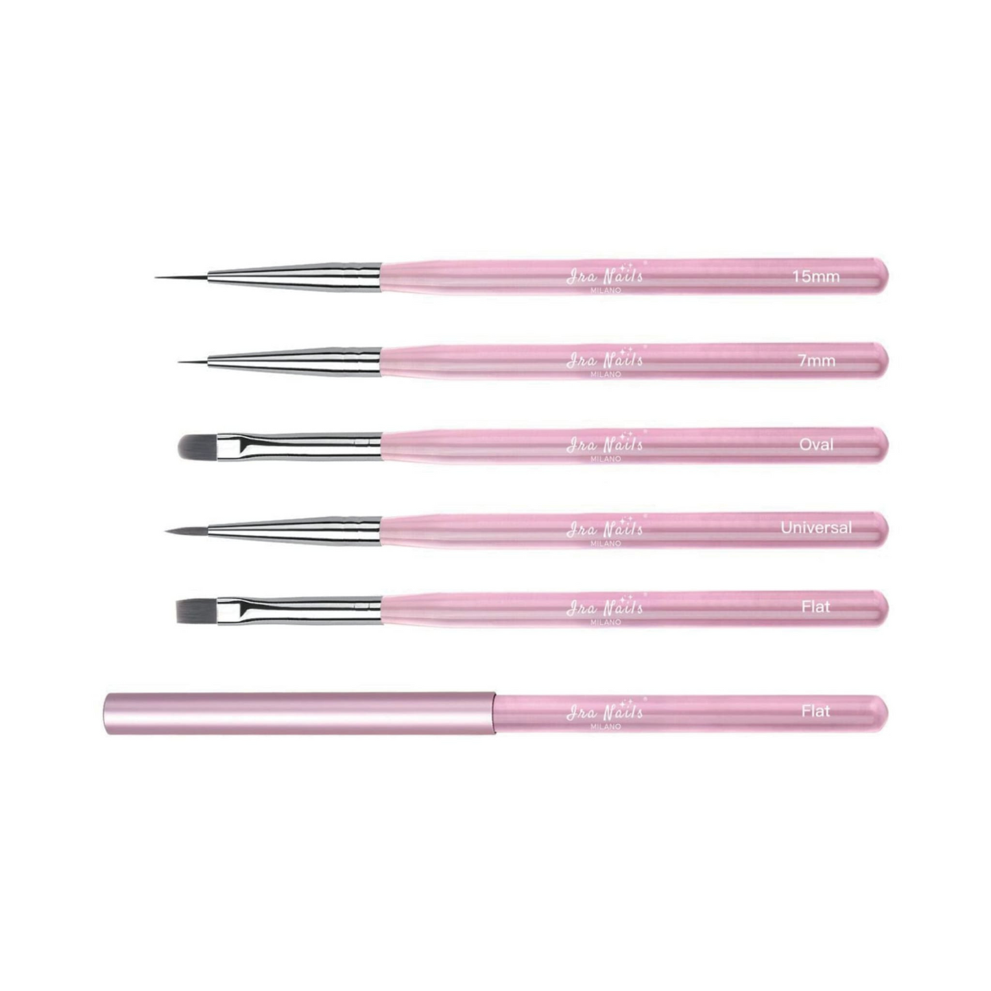 Kit Pennelli IRA Nails MILANO® (set da 5).