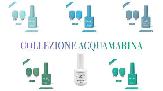 Collezione Acquamarina  Semipermanente 5 Colori Gel Polish Ira Nails Milano®