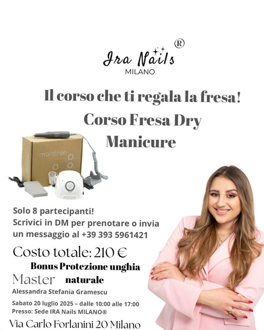 🎁 𝗙𝗥𝗘𝗦𝗔 𝗜𝗡 𝗥𝗘𝗚𝗔𝗟𝗢  🎁 CORSO FRESA DRY MANICURE: