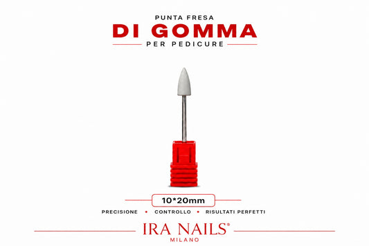 Punta Fresa Conica di Gomma 10 × 20 mm – Pedicure Professionale
