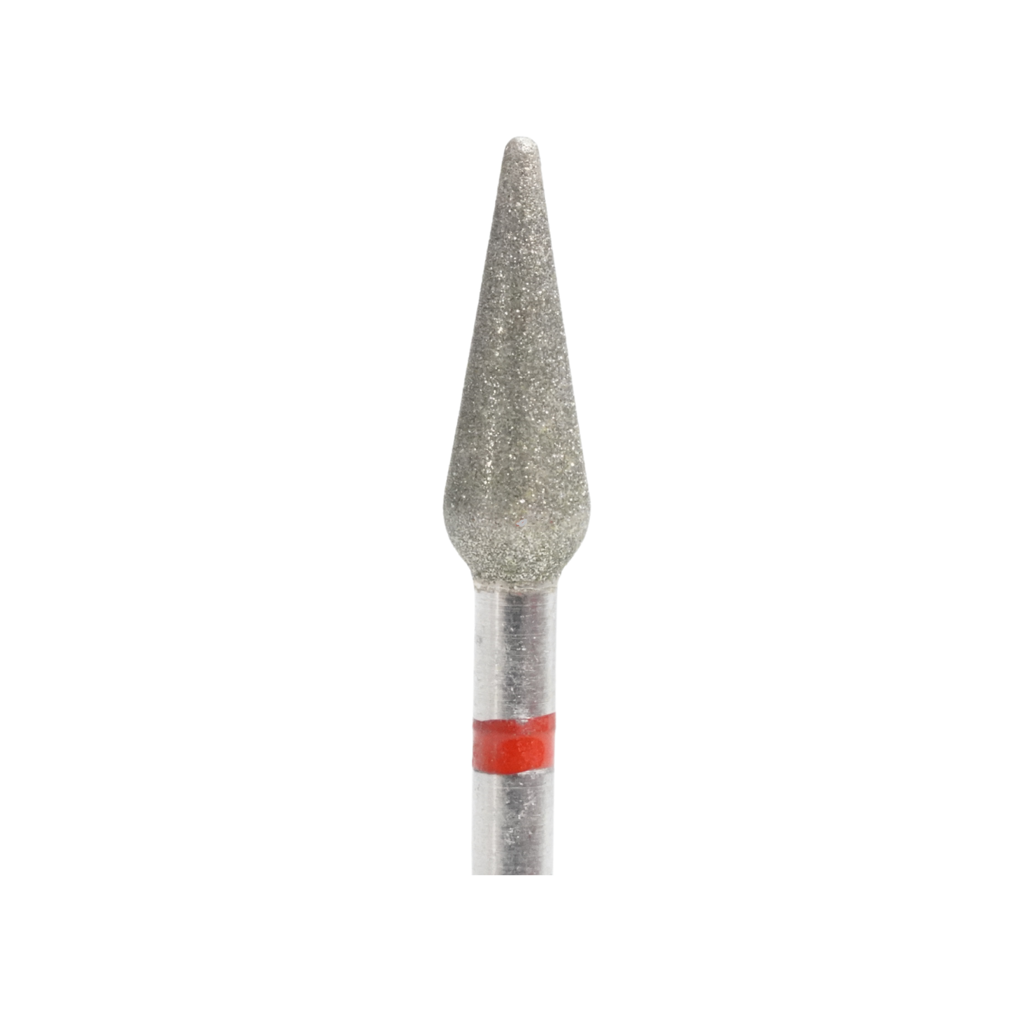 Punta Fresa Fiamma Lunga Dry Manicure Ø 4 mm × L 12 mm Rossa