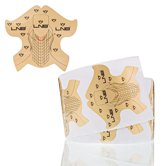 Rotolo di NAIL FORM professionali Oro Alluminio 500 pezzi.