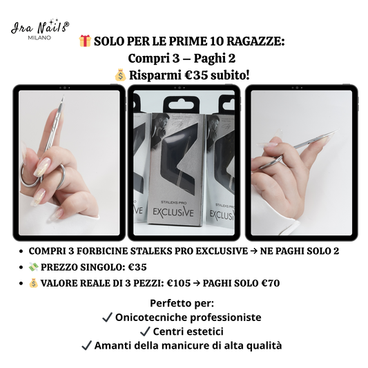 Cuticole Perfette Forbicine Staleks 3x2 Limited Edition (solo 10)